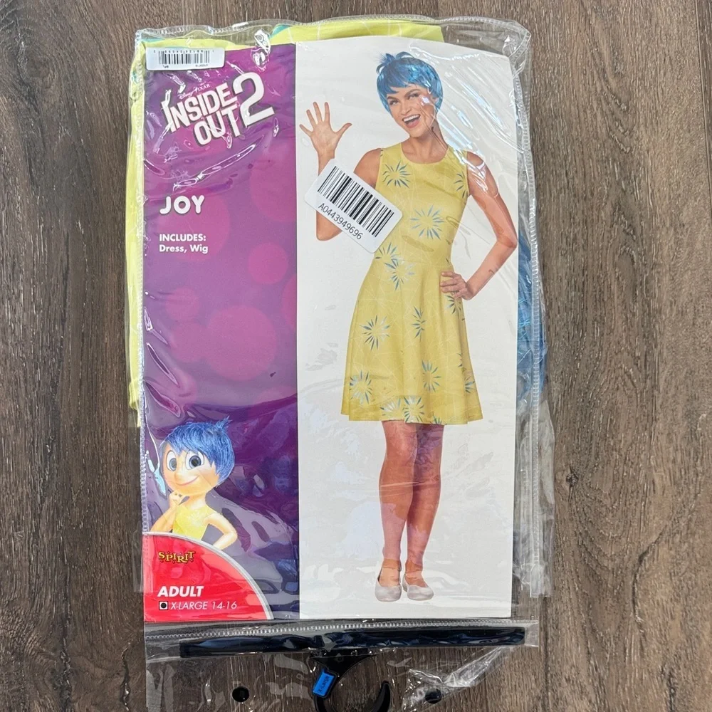 Spirit Joy Inside Out Adult Costume, new - Picture 1 of 3
